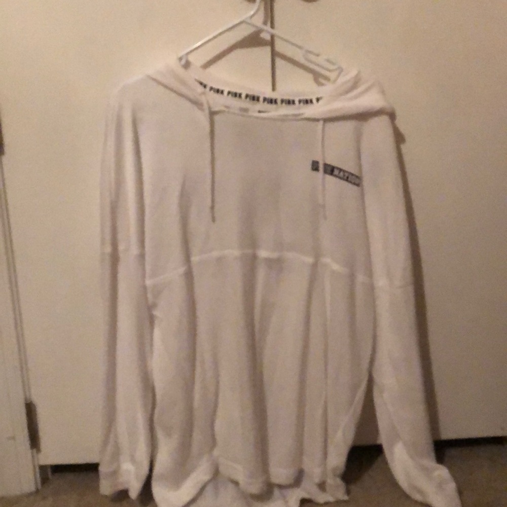 Pink Brand White Hoodie